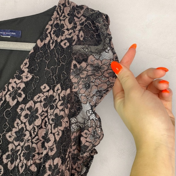 Tommy Hilfiger Women’s Lace Dress Size Small 0065 - Picture 3 of 7